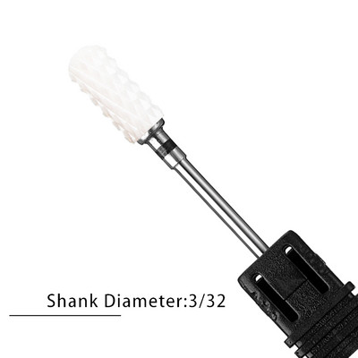 Nagu urbji Flame Keramikas griezēji manikīram Elektriskā pedikīra nagu uzgaļi Gēla lakas noņemšanas vīles Burr nagu aksesuāri