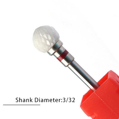 Nagu urbji Flame Keramikas griezēji manikīram Elektriskā pedikīra nagu uzgaļi Gēla lakas noņemšanas vīles Burr nagu aksesuāri