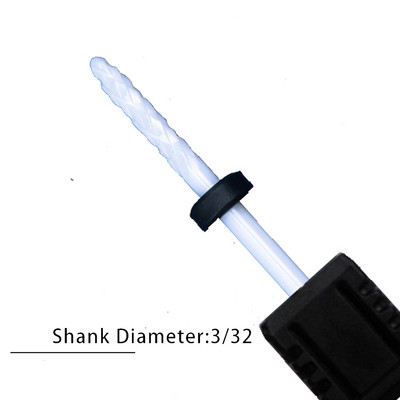 Nagu urbji Flame Keramikas griezēji manikīram Elektriskā pedikīra nagu uzgaļi Gēla lakas noņemšanas vīles Burr nagu aksesuāri