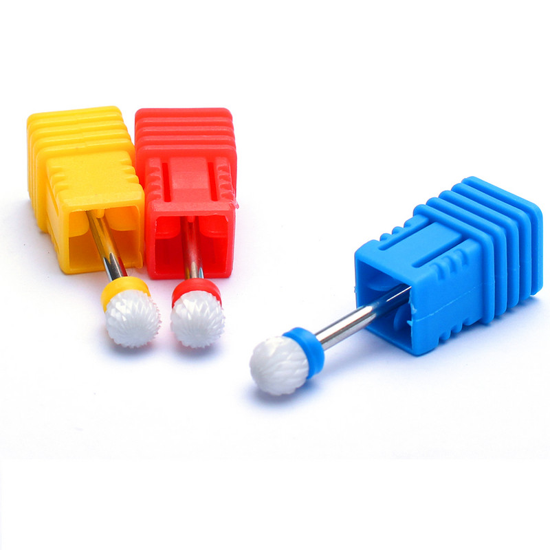 Nagu urbji Flame Keramikas griezēji manikīram Elektriskā pedikīra nagu uzgaļi Gēla lakas noņemšanas vīles Burr nagu aksesuāri