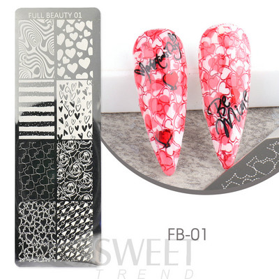 Palmu koku nagu mākslas štancēšanas plāksne vasaras pludmales lapu margrietiņa zieds flamingo attēlu drukāšanas veidnes veidnes nagu mākslas trafareti rīki