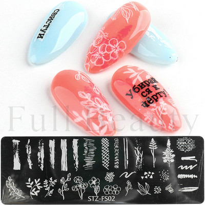 Palmu koku nagu mākslas štancēšanas plāksne vasaras pludmales lapu margrietiņa zieds flamingo attēlu drukāšanas veidnes veidnes nagu mākslas trafareti rīki