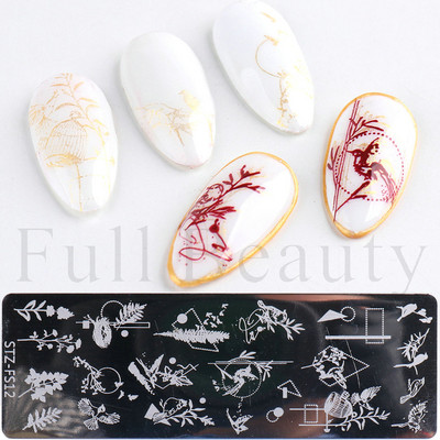 Palmu koku nagu mākslas štancēšanas plāksne vasaras pludmales lapu margrietiņa zieds flamingo attēlu drukāšanas veidnes veidnes nagu mākslas trafareti rīki