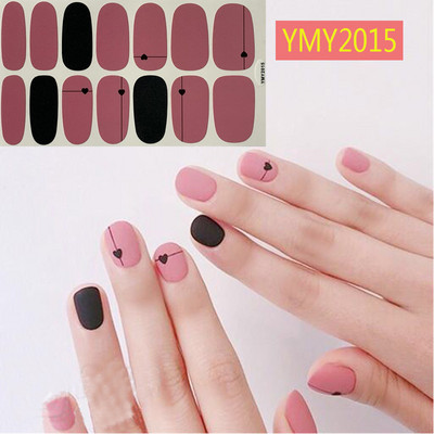 Cepšanai bezmaksas pilna pārklājuma nagu uzlīmes lakas nagu dekorēšanai nagu uzlīmes dizainera pašlīmējošas radošas nagu mākslas uzlīmes