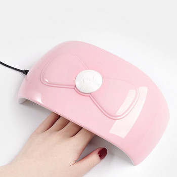 1Pc Pink Nail Art Dryer Machine 36W Φορητό USB UV LED Φωτιστικό νυχιών Ακρυλικό/Builder/Gel Varnish Dryer Dryer Παπιγιόν Φωτοθεραπείας *