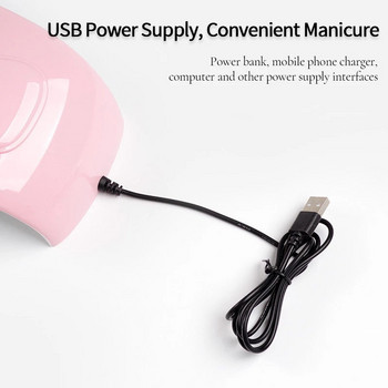 1Pc Pink Nail Art Dryer Machine 36W Φορητό USB UV LED Φωτιστικό νυχιών Ακρυλικό/Builder/Gel Varnish Dryer Dryer Παπιγιόν Φωτοθεραπείας *