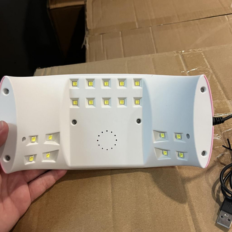 1 gab rozā nagu mākslas žāvēšanas mašīna 36 W pārnēsājama USB UV LED nagu lampa akrila/celtnieka/gēla lakas žāvētājs tauriņa fototerapijas žāvētājs *