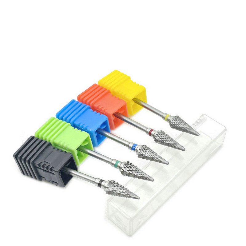 JAUNS volframa karbīda nagu urbjmašīnas frēze manikīram pedikīram nagu vīles Buferis nagu mākslas aprīkojums piederumu rīki