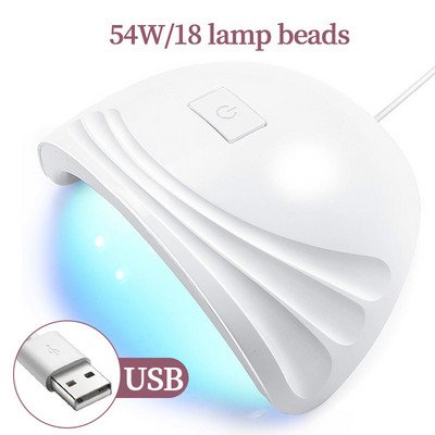 LULAA USB profesionāla nagu fototerapijas iekārta 18 UV LED lampa želejlakas žāvēšanas lampa manikīra salona aprīkojums nagu lampa