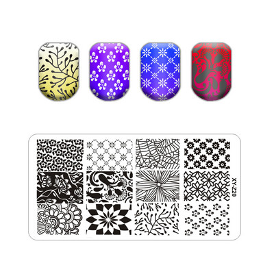 Burbuļa svītru līniju apzīmogošanas plāksnes ar ziedu lapu tauriņu zīmoga plāksne ģeometriskā mežģīņu sniegpārsliņa nagu mākslas nerūsējošā tērauda plāksne