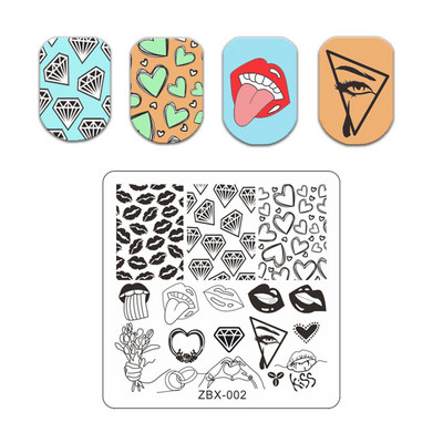 Burbuļa svītru līniju apzīmogošanas plāksnes ar ziedu lapu tauriņu zīmoga plāksne ģeometriskā mežģīņu sniegpārsliņa nagu mākslas nerūsējošā tērauda plāksne