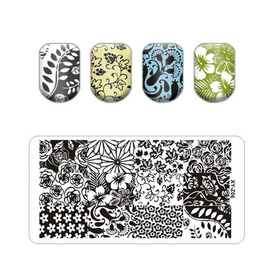 Burbuļa svītru līniju apzīmogošanas plāksnes ar ziedu lapu tauriņu zīmoga plāksne ģeometriskā mežģīņu sniegpārsliņa nagu mākslas nerūsējošā tērauda plāksne