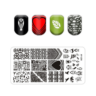 Burbuļa svītru līniju apzīmogošanas plāksnes ar ziedu lapu tauriņu zīmoga plāksne ģeometriskā mežģīņu sniegpārsliņa nagu mākslas nerūsējošā tērauda plāksne