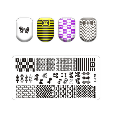 Burbuļa svītru līniju apzīmogošanas plāksnes ar ziedu lapu tauriņu zīmoga plāksne ģeometriskā mežģīņu sniegpārsliņa nagu mākslas nerūsējošā tērauda plāksne