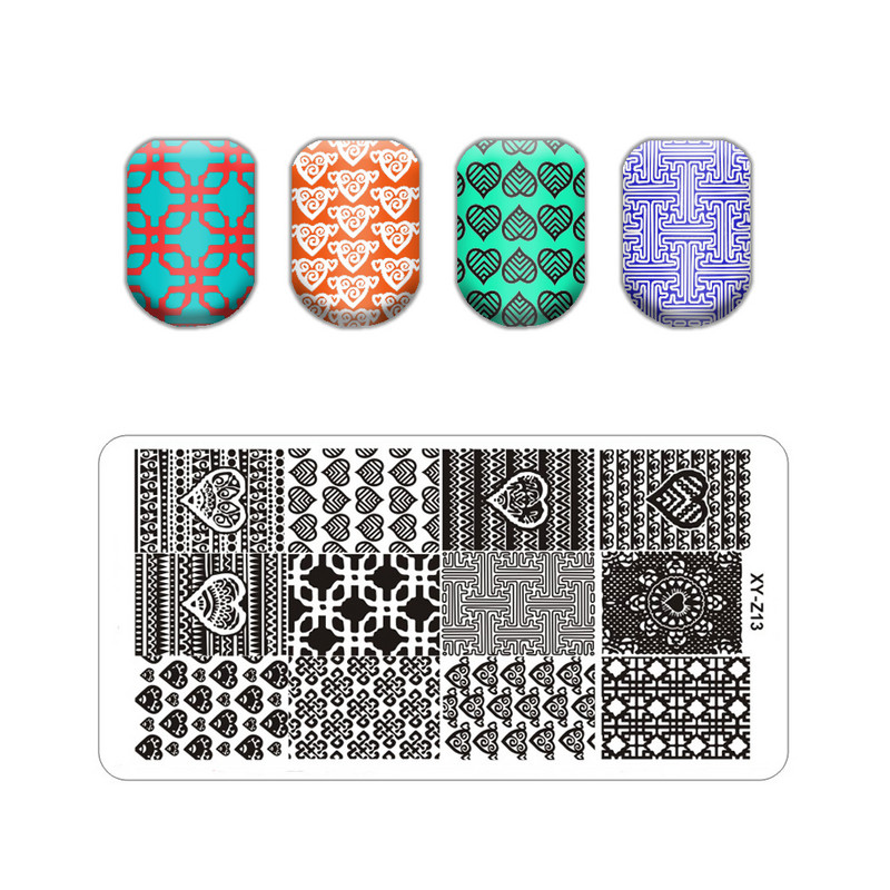 Burbuļa svītru līniju apzīmogošanas plāksnes ar ziedu lapu tauriņu zīmoga plāksne ģeometriskā mežģīņu sniegpārsliņa nagu mākslas nerūsējošā tērauda plāksne