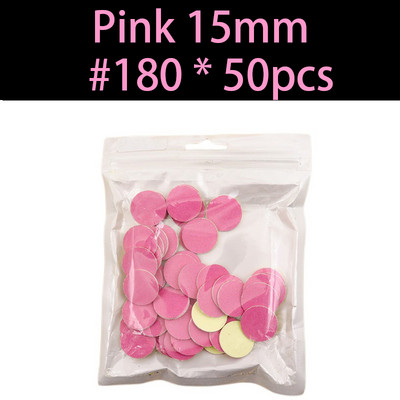Jaunums~Rozā Slīppapīrs 50/gab Pedikīra pēdu kopšanas instrumenti 15mm 20mm 25mm 35mm nagu urbis Diska disks Salon Calluse Maināms