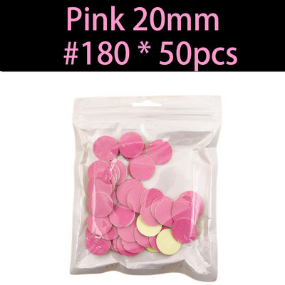 Jaunums~Rozā Slīppapīrs 50/gab Pedikīra pēdu kopšanas instrumenti 15mm 20mm 25mm 35mm nagu urbis Diska disks Salon Calluse Maināms