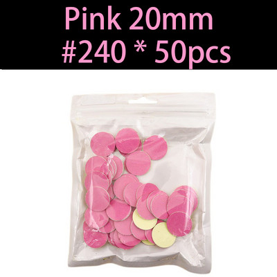 Jaunums~Rozā Slīppapīrs 50/gab Pedikīra pēdu kopšanas instrumenti 15mm 20mm 25mm 35mm nagu urbis Diska disks Salon Calluse Maināms