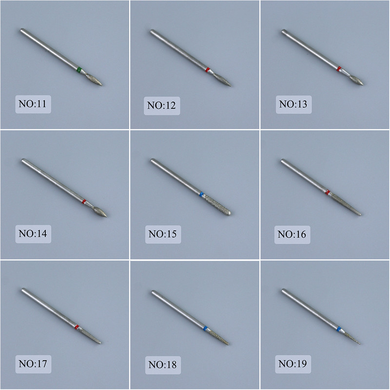 Dijamantno svrdlo za nokte Glodalo za manikuru Burr zanoktice Čisti električni rezač Rotaciona svrdla Pribor Turpije za nokte