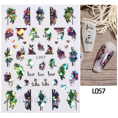 Cseresznyevirág 3D körömmatricák fehér virágszirmok körömdísz matricák elegáns esküvői dizájn tavaszi sakura manikűr csúszkás dekoráció