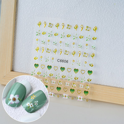 3D rozā zila zvaigžņu gaismas pentagrammas nagu uzlīme Love Heart Star pašlīmējošas DIY slīdošās nagu uzlīmes nagu mākslas dekorēšanai