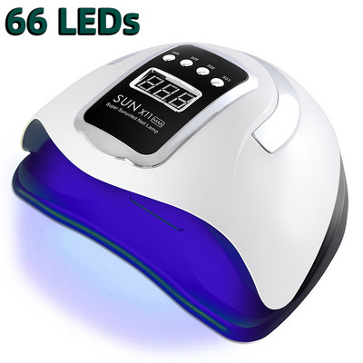 66 LED UV lampa nagiem gēla lakas nagu žāvēšanas lampa ar viedo sensoru gēla lampu manikīra mašīnai nagu mākslas salona aprīkojumam