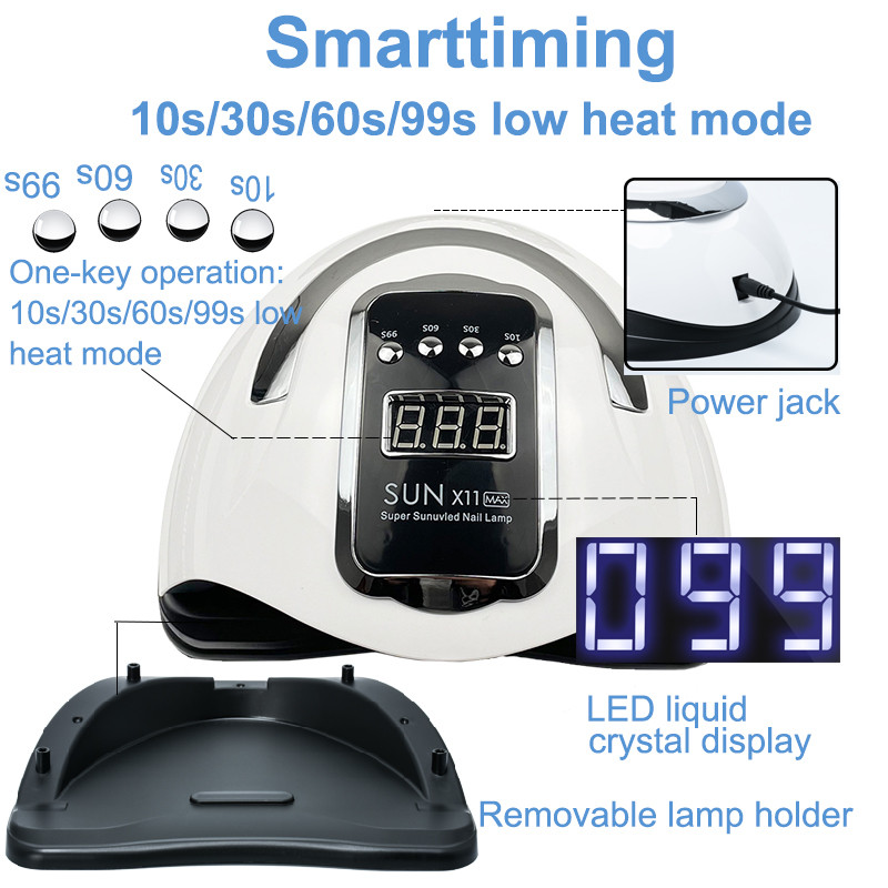 66 LED UV lampa nagiem gēla lakas nagu žāvēšanas lampa ar viedo sensoru gēla lampu manikīra mašīnai nagu mākslas salona aprīkojumam