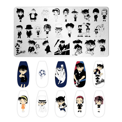 Slatke crtane životinje Tanjuri za žigosanje Crtani lik Djevojka školjka Koralj Vještica Krljušt Šablona od nehrđajućeg čelika Predložak za nokte