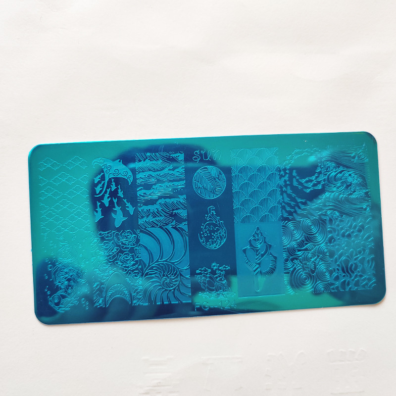 Slatke crtane životinje Tanjuri za žigosanje Crtani lik Djevojka školjka Koralj Vještica Krljušt Šablona od nehrđajućeg čelika Predložak za nokte