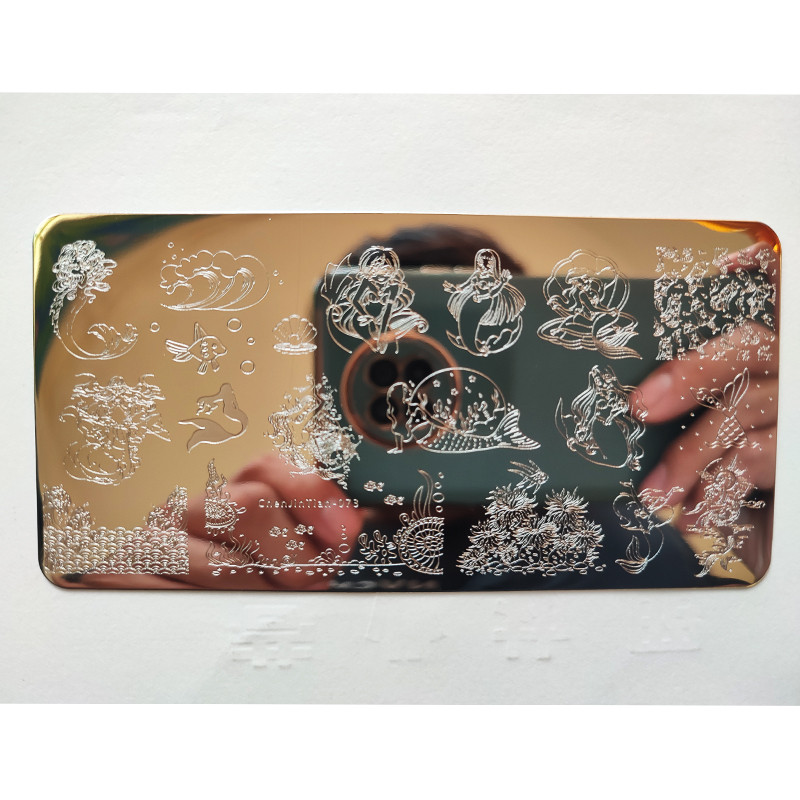 Slatke crtane životinje Tanjuri za žigosanje Crtani lik Djevojka školjka Koralj Vještica Krljušt Šablona od nehrđajućeg čelika Predložak za nokte