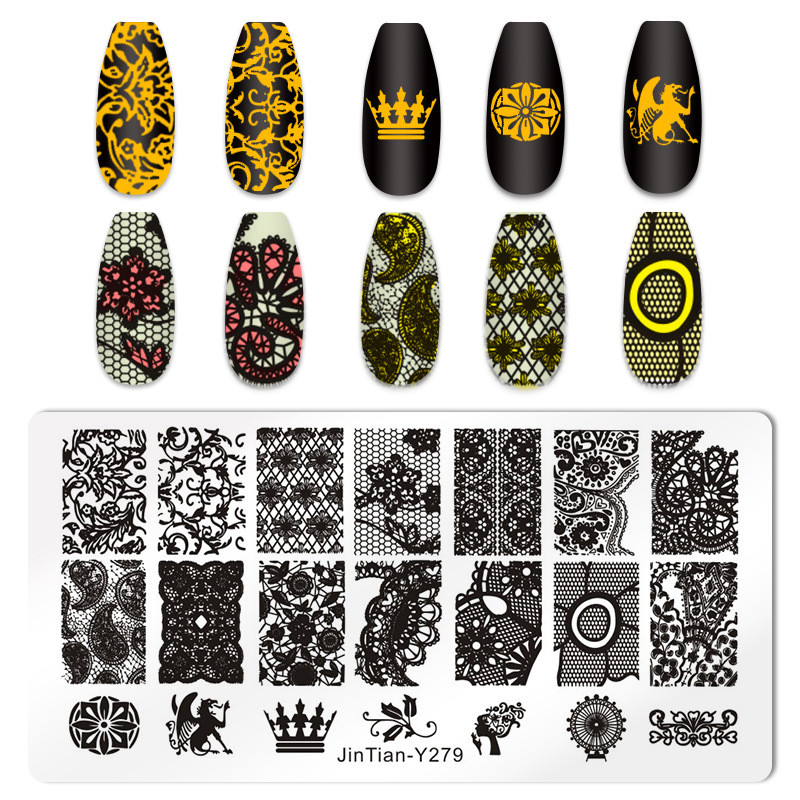 Jauki kaķi Čūskādas nagu apzīmogošanas plāksnes Leoparda Zebra dizaina zīmogu trafareti manikīri nagu apzīmogošana nagu lakas veidnes