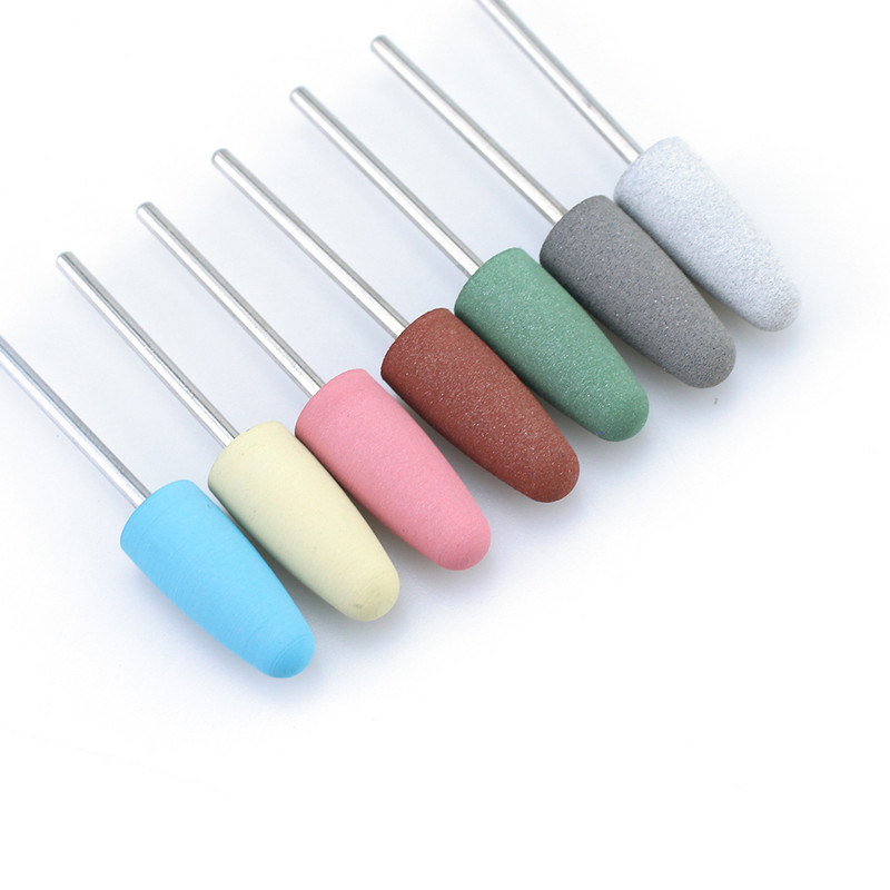 1 gab Silikona nagu urbjmašīnas frēzes urbjmašīnas Vīles Burr buferis elektriskajai mašīnai nagu mākslas dzirnaviņas kutikulas griezēja instrumenti