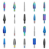 67 Styles karbīda nagu urbji pedikīra frēze manikīram kutikulas tīrīšanai elektriskā manikīra urbj nagu vīles mākslas rīks