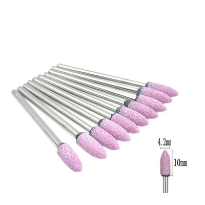10 kom/set svrdla za nokte od korunda 3/32" rotirajuća keramička rezača za kamene oštrice za manikuru noktiju pribor alat