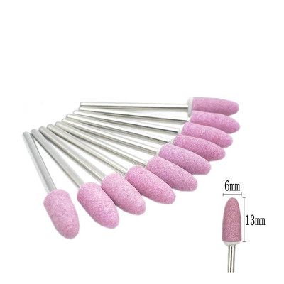 10 kom/set svrdla za nokte od korunda 3/32" rotirajuća keramička rezača za kamene oštrice za manikuru noktiju pribor alat