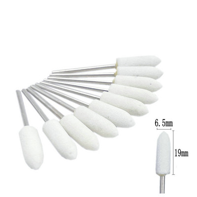 10 kom/set svrdla za nokte od korunda 3/32" rotirajuća keramička rezača za kamene oštrice za manikuru noktiju pribor alat