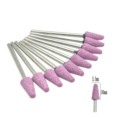 10 kom/set svrdla za nokte od korunda 3/32" rotirajuća keramička rezača za kamene oštrice za manikuru noktiju pribor alat