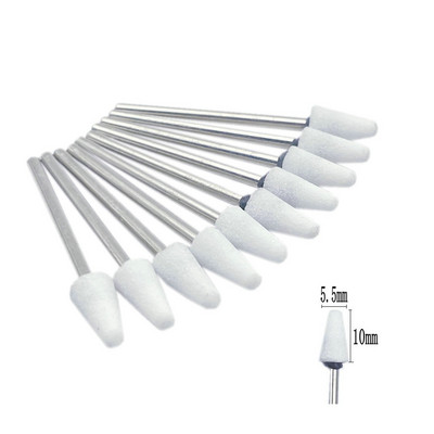 10 kom/set svrdla za nokte od korunda 3/32" rotirajuća keramička rezača za kamene oštrice za manikuru noktiju pribor alat