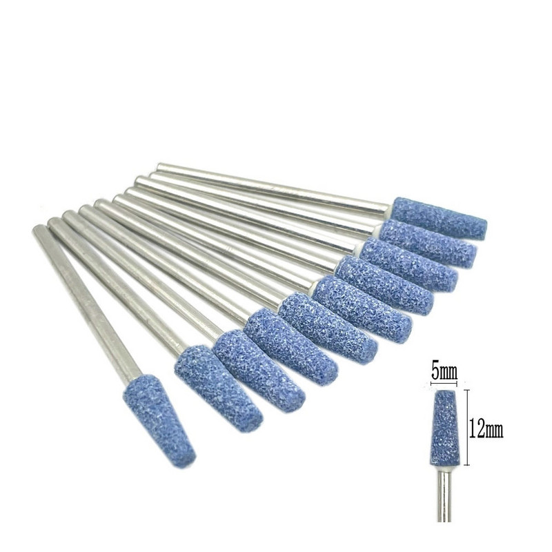 10 kom/set svrdla za nokte od korunda 3/32" rotirajuća keramička rezača za kamene oštrice za manikuru noktiju pribor alat