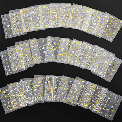 30gb 3D multfilmu zaķu nagu uzlīmju komplekts bērniem Jauki truša nagu uzlīmes ar mirdzošiem fliteriem uzlīmējamām Kawaii zaķu uzlīmēm