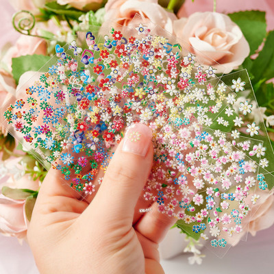 30gb 3D multfilmu zaķu nagu uzlīmju komplekts bērniem Jauki truša nagu uzlīmes ar mirdzošiem fliteriem uzlīmējamām Kawaii zaķu uzlīmēm