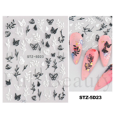 Uzlīmes nagiem Valentīna diena Saldā mīlestība Dizaina uzlīmes Septiņzvaigžņotās Mārītes Panda Slīdnes nagu mākslas piederumi un dekorācijas