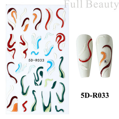 Uzlīmes nagiem Valentīna diena Saldā mīlestība Dizaina uzlīmes Septiņzvaigžņotās Mārītes Panda Slīdnes nagu mākslas piederumi un dekorācijas