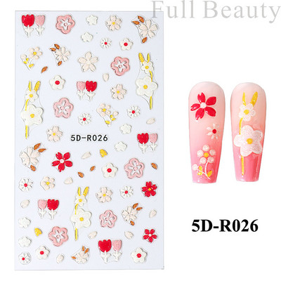 Uzlīmes nagiem Valentīna diena Saldā mīlestība Dizaina uzlīmes Septiņzvaigžņotās Mārītes Panda Slīdnes nagu mākslas piederumi un dekorācijas