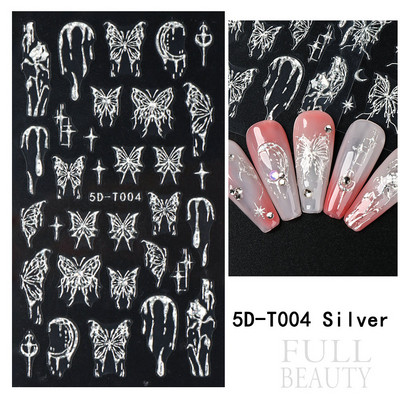 Uzlīmes nagiem Valentīna diena Saldā mīlestība Dizaina uzlīmes Septiņzvaigžņotās Mārītes Panda Slīdnes nagu mākslas piederumi un dekorācijas