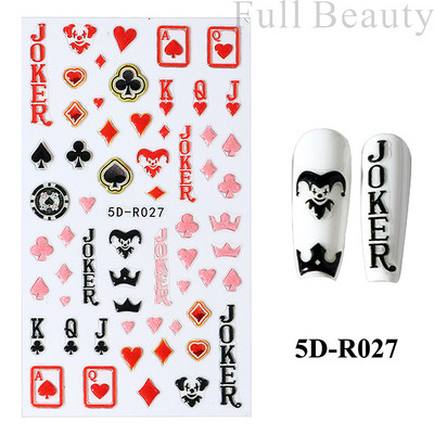 Uzlīmes nagiem Valentīna diena Saldā mīlestība Dizaina uzlīmes Septiņzvaigžņotās Mārītes Panda Slīdnes nagu mākslas piederumi un dekorācijas