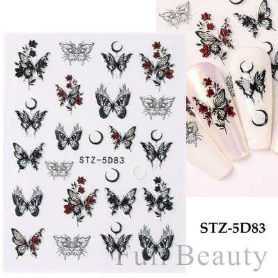 Uzlīmes nagiem Valentīna diena Saldā mīlestība Dizaina uzlīmes Septiņzvaigžņotās Mārītes Panda Slīdnes nagu mākslas piederumi un dekorācijas