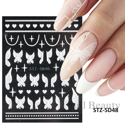 Uzlīmes nagiem Valentīna diena Saldā mīlestība Dizaina uzlīmes Septiņzvaigžņotās Mārītes Panda Slīdnes nagu mākslas piederumi un dekorācijas