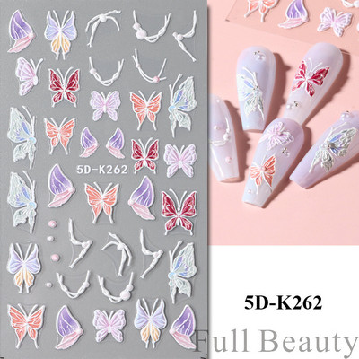 Uzlīmes nagiem Valentīna diena Saldā mīlestība Dizaina uzlīmes Septiņzvaigžņotās Mārītes Panda Slīdnes nagu mākslas piederumi un dekorācijas