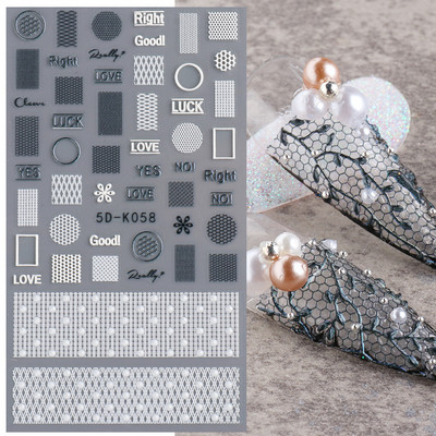 Uzlīmes nagiem Valentīna diena Saldā mīlestība Dizaina uzlīmes Septiņzvaigžņotās Mārītes Panda Slīdnes nagu mākslas piederumi un dekorācijas